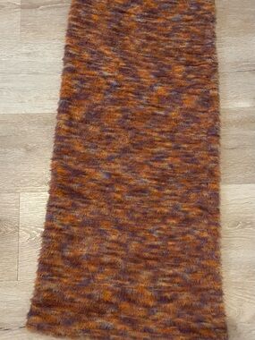 Zara Marbled Orange and Brown Midi Skirt